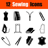 Set of sewing  icons