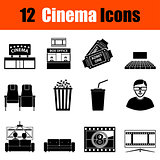 Set of cinema icons