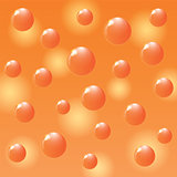 Orange balls on colorful background. 