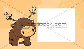 cute baby deer cartoon background