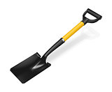 Photorealistic fiberglass shovel