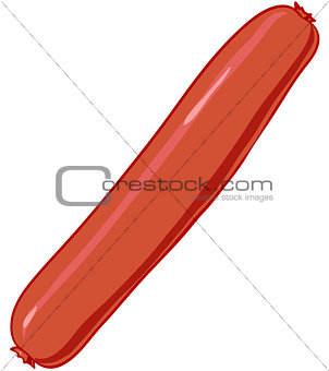 vector sausage isolated