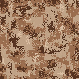 Digital Desert Camouflage Seamless Pattern