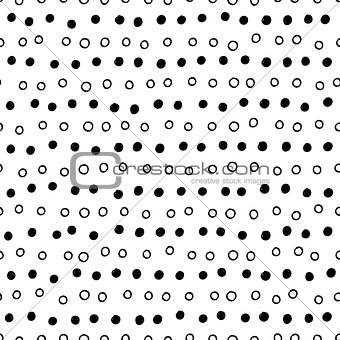 Abstract seamless dotted vector pattern
