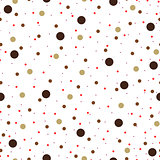 Polka dot color fashion pattern.