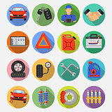 Car Service Set Vector Icons