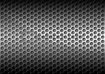 Chrome Perforated Metal Grid