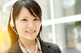 Asian female receptionist