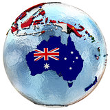 Political Australia map