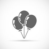 Baloons icon isolated