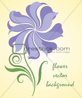 Abstract flower vector illustration