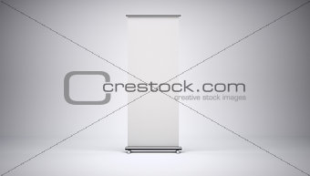 Roll up banner with paper canvas texture