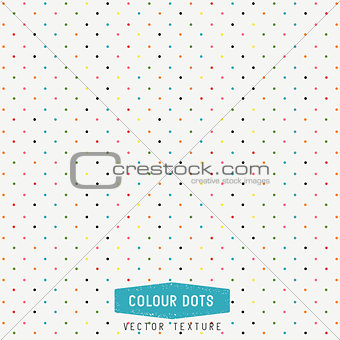 Colourful Dots Vector Texture
