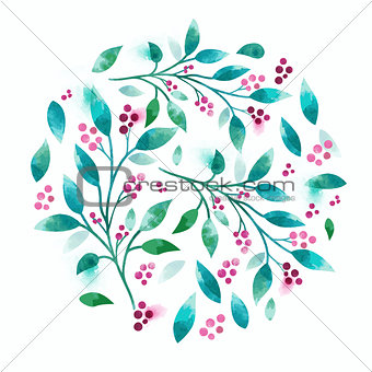 Floral Vector Watercolour