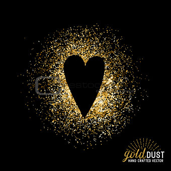 Gold Dust Love Vector