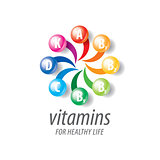vector logo vitamins