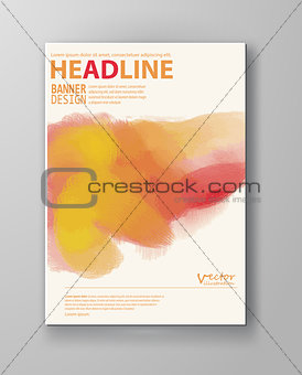 Brochure with Multicolored Blured Backgrounds.