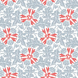 Abstract seamless pattern with simple elements