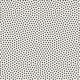 Vector Seamless Black and White Stippling Dots Jumble Pattern