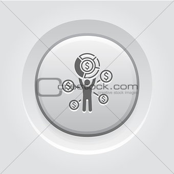 Market Share Icon. Business Concept