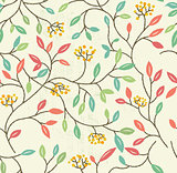 Floral Spring Seamless Pattern