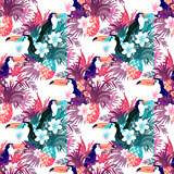 Tropical Abstract Background Vector
