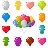 Festive balloons, set