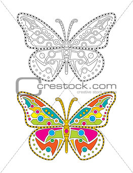 Mandala Colorful Butterfly