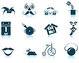 Set of April Fool's day icons