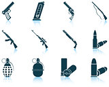 Set of weapon icons