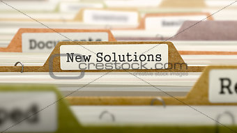 New Solutions Concept on Folder Register.