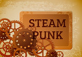 Vintage steampunk background