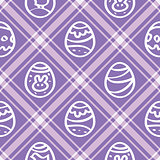 Seamless wallpaper. lilac print repetitive Easter eggs