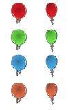 comic color balloons