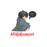 Hikimori Cartoon Style Icon