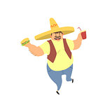 Fat Guy In Mexican Hat