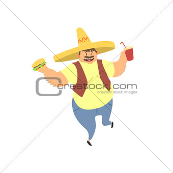 Fat Guy In Mexican Hat