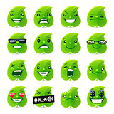 Funny Leaf Emojis