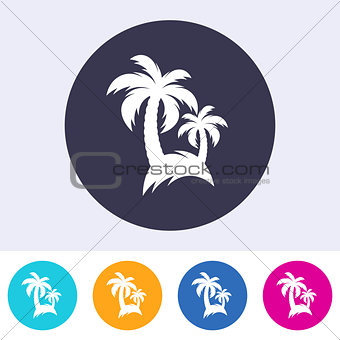 Vector palm tree icon