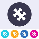 Vector puzzle piece icon