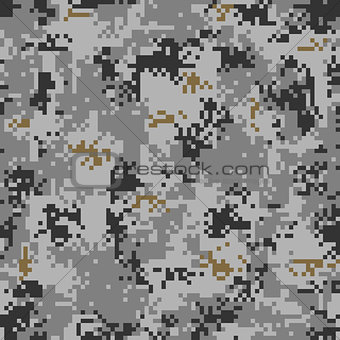 Digital Urban Camouflage Seamless Pattern