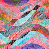 Abstract watercolor background with waves
