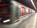 Metro train in Prague