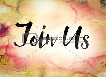 Join Us Concept Watercolor Theme