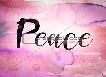 Peace Concept Watercolor Theme