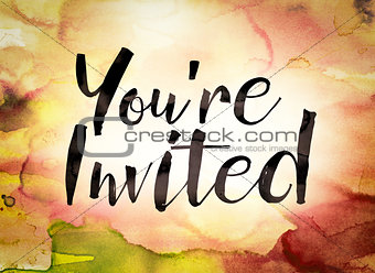 You're Invited Concept Watercolor Theme