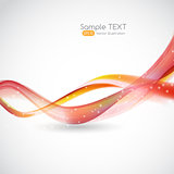 Abstract Wave  White Background. Vector Illustration