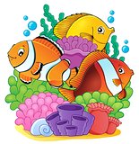 Coral reef fish theme image 6
