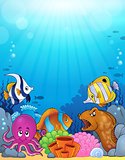 Ocean underwater theme background 5