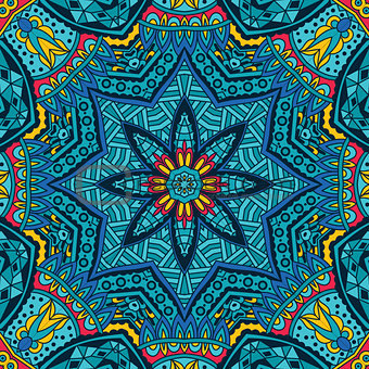 Abstract festive vector ethnic tribal pattern